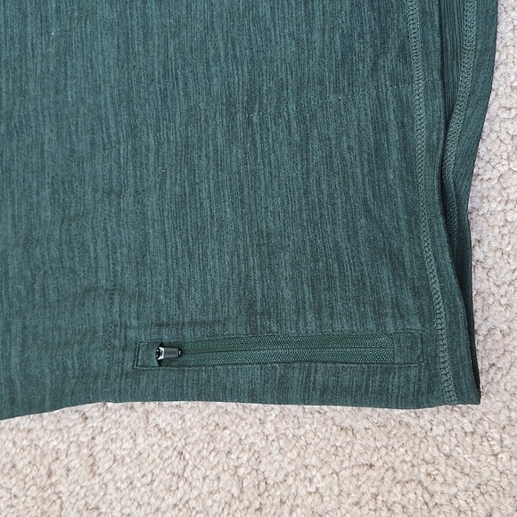 Vuori Men's Ease Performance Half Zip Long Sleeve Top Dark Green Color size XL - Picture 14 of 16